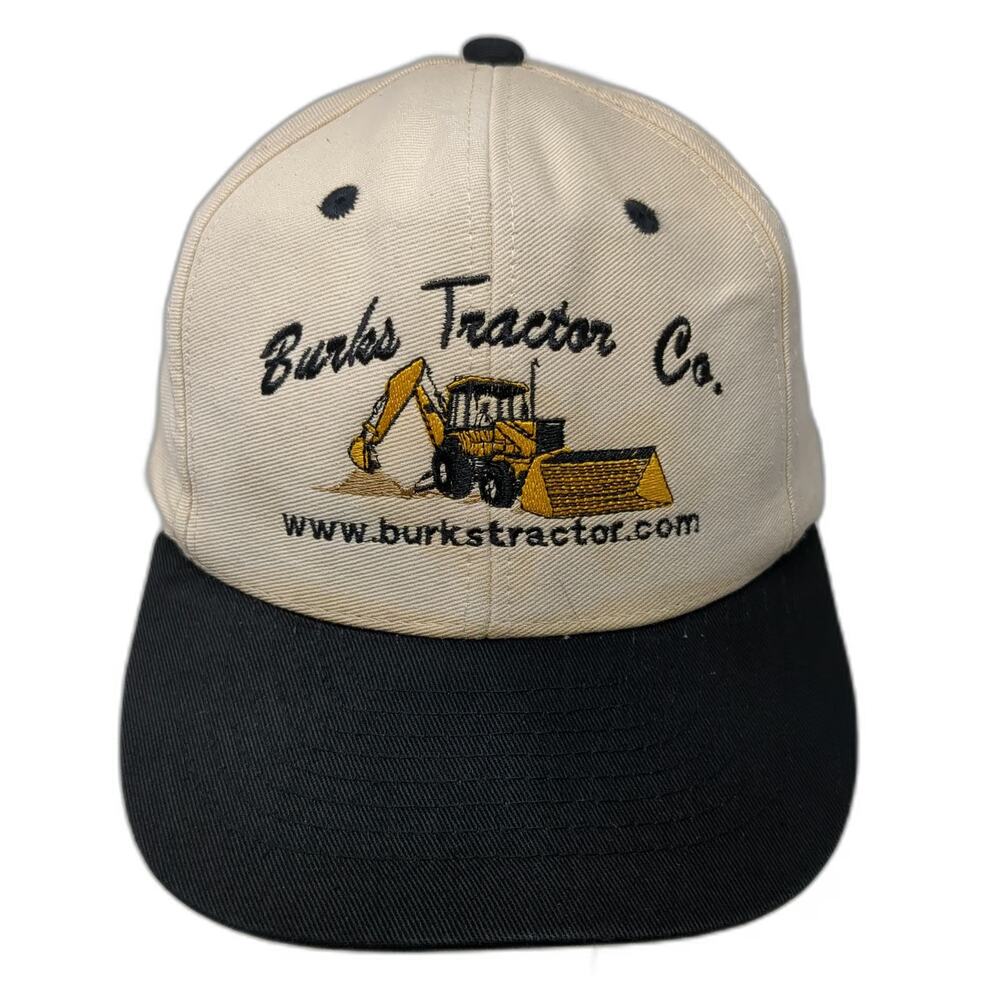 Mohr's Snapback Hat Beige Black One Size Burks Tractor Co Construction Workwear